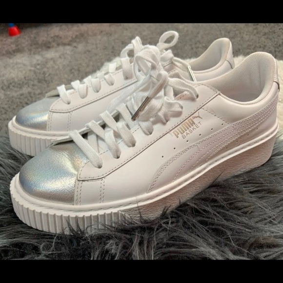 puma basket shoes womens